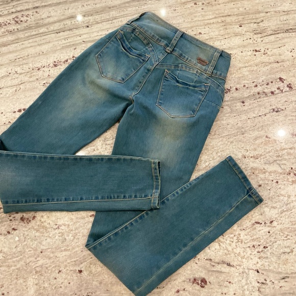 Bamboo High Waisted Stretch Jean size 1/2 - Picture 2 of 7